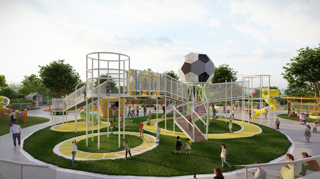 節點效果圖[#]對重要節點進行效果圖設計，例如主題游樂區、標志性建筑等，直觀展示設計效果。