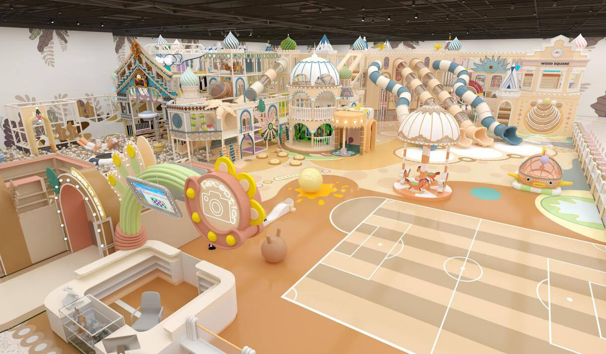 3D效果圖[#]對重要節點進行效果圖設計，例如主題場景、標志性設備等，直觀展示設計效果。