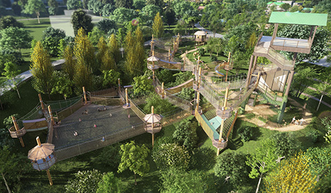 節點效果圖[#]對重要節點進行效果圖設計，例如研學設備、標志性建筑等，直觀展示設計效果。